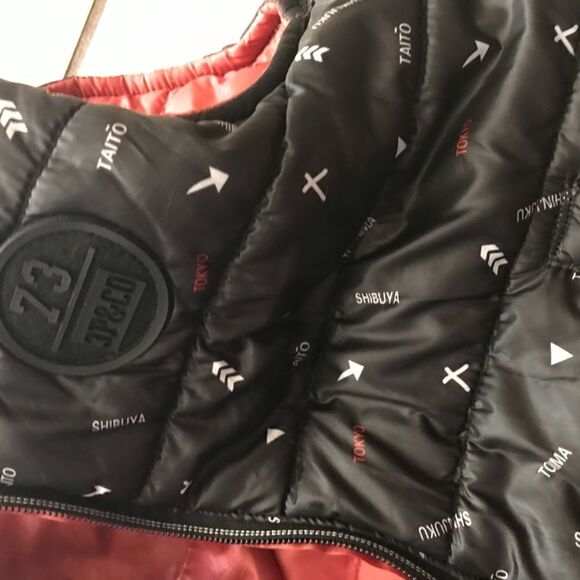 3 pommes boys hooded puffer vest - Picture 3 of 6